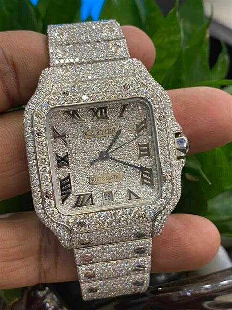 cartier watches with diamonds|cartier diamond watches for men.